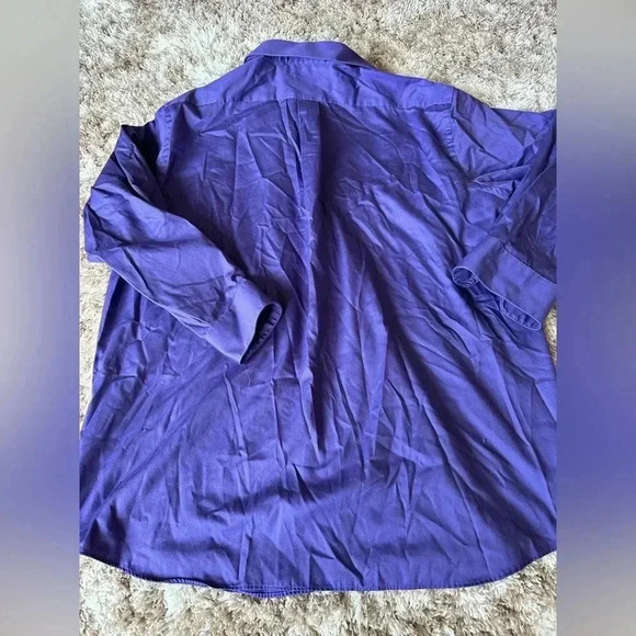 Van Heusen purple button down neck size 18 1/2 - Picture 3 of 3